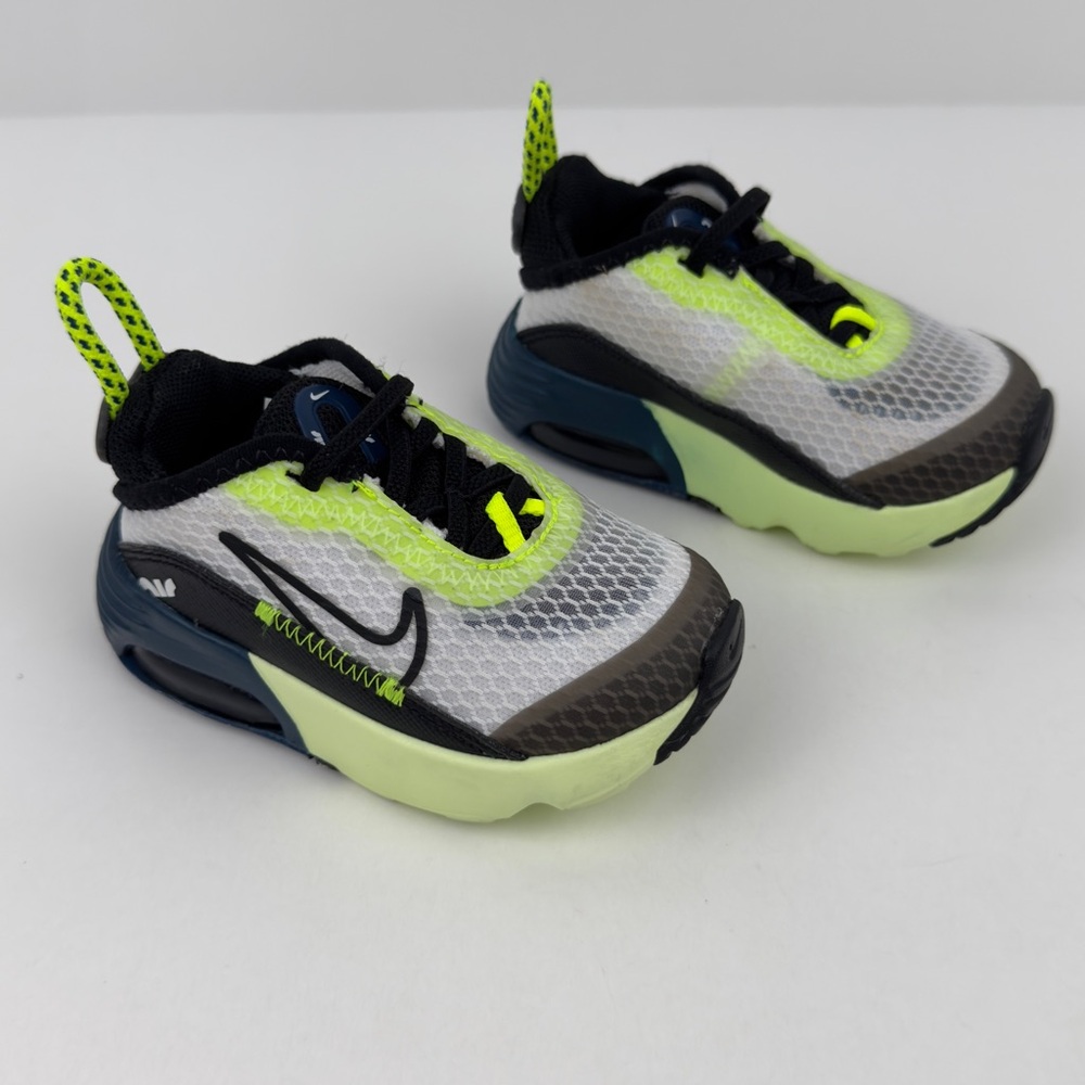 Nike Air Max 2090 Volt Neon Sneakers Sz 4C Futuristic Streetwear Kids